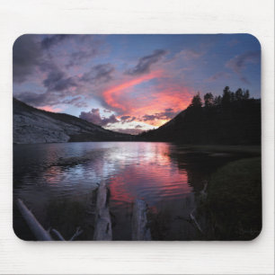 Merced lake Sunset - Yosemite - California Mousepad