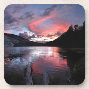 Merced lake Sunset - Yosemite - California Untersetzer