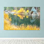 Merced River Autumn Reflection Leinwanddruck (Insitu (Holzboden))