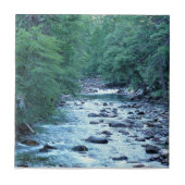 Merced River by Happy Isles, Yosemite, CA Fliese (Vorderseite)
