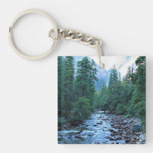 Merced River by Happy Isles, Yosemite, CA Schlüsselanhänger