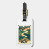 Merced River California Colors Gepäckanhänger (Vorderseite vertikal)