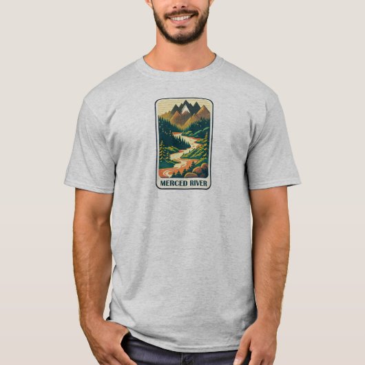 Merced River California Colors T-Shirt (Vorderseite)
