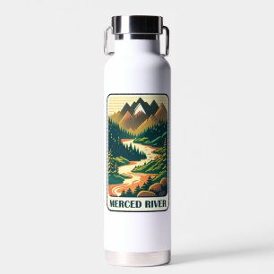 Merced River Kalifornien Farben Trinkflasche