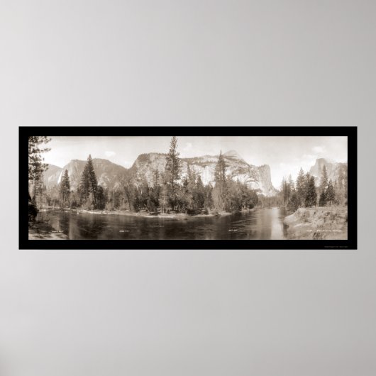 Merced River Yosemite Foto 1915 Poster (Vorne)