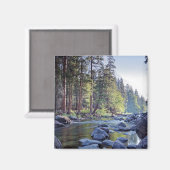 Merced River | Yosemite National Park at Sunrise Magnet (Vorderseite/Rückseite)