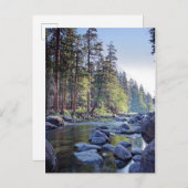 Merced River | Yosemite National Park at Sunrise Postkarte (Vorne/Hinten)