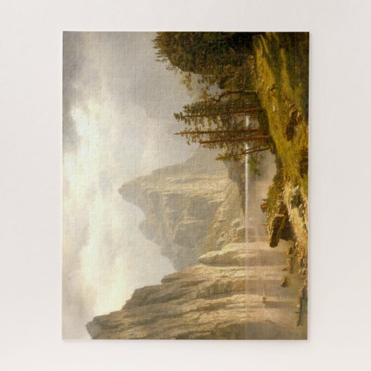 Merced River-Yosemite Valley, Albert Bierstadt Puzzle (Vertikal)