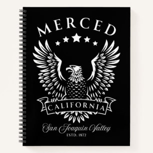 Merced San Joaquin Valley California Vintag Eagle Notizblock