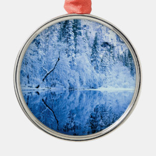 Merced Yosemite National Park, CA Silbernes Ornament