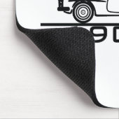Mercedes 190 SL Typ 121 Mousepad (Ecke)