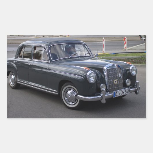 Mercedes 220 S Rechteckiger Aufkleber (Vorderseite)