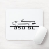 Mercedes 350 SL Typ 107 Mousepad (Mit Mouse)