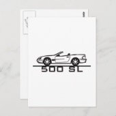 Mercedes 500 SL Typ 230 Postkarte (Vorne/Hinten)