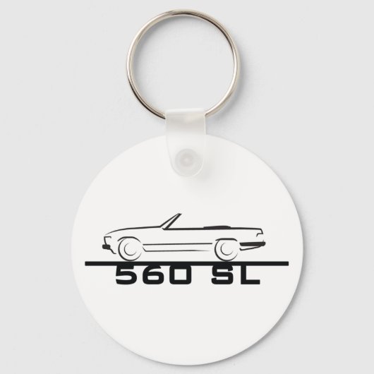 Mercedes 560 SL Typ 107 Schlüsselanhänger (Vorderseite)