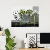 MERCEDES & AGAPANTHUS POSTER (Heimbüro)
