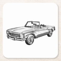 Mercedes Benz 280 SL Cabrio Illustration