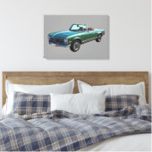 Mercedes Benz 280 SL Cabrio Leinwanddruck (Insitu (Schlafzimmer))