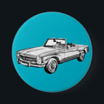 Mercedes Benz 280 SL Cabriolet Button<br><div class="desc">Mercedes Benz 280 SL Konvertible digitale klassische Auto-Illustration. Wählen Sie Ihre eigene Hintergrundfarbe,  indem Sie auf die Schaltfläche Anpassen klicken und Ihre Farbe aus der Hintergrundfarbe auswählen.</div>