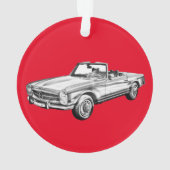 Mercedes Benz 280 SL Cabriolet Ornament (Rückseite)