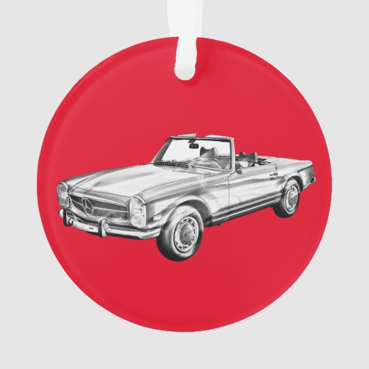 Mercedes Benz 280 SL Cabriolet Ornament (Rückseite)