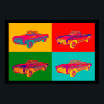 Mercedes Benz 280 SL Convertible Pop Art Poster<br><div class="desc">Farbenfrohe Mercedes Benz 280 SL Cabrio Luxus Pop Kunstbild.</div>