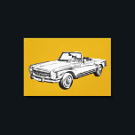 Mercedes Benz 280 SL Konvertible Illustration Leinwanddruck<br><div class="desc">Mercedes Benz 280 SL Konvertible digitale Illustration. Bei vielen Produkten können Sie Ihre eigene Hintergrundfarbe auswählen.Wenn Sie eine andere Hintergrundfarbe möchten,  können Sie auf die Schaltfläche Anpassen klicken,  dann auf die Schaltfläche Bearbeiten klicken,  auf Hintergrund klicken und Ihre eigene Farbe auswählen.</div>