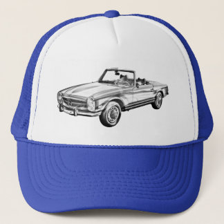 Mercedes Benz 280 SL Konvertible Illustration Truckerkappe