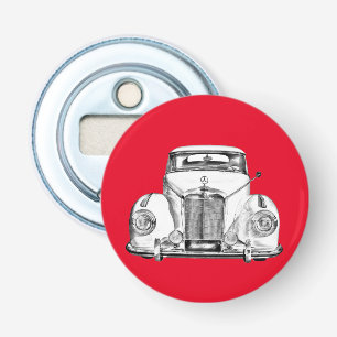 Mercedes Benz 300 Luxury Classic Car Illustration Flaschenöffner