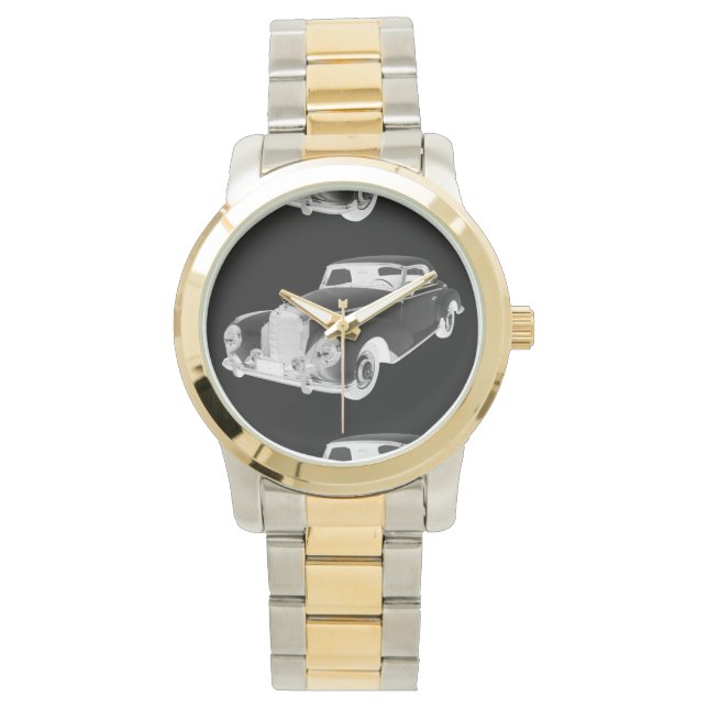 Mercedes Benz 300 Luxus Auto Art Armbanduhr (Vorderseite)