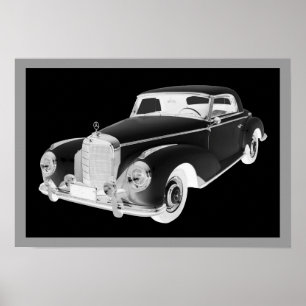 Mercedes Benz 300 Luxus Auto Art Poster