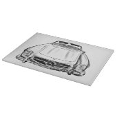 Mercedes Benz 300 SL Cabriolet Schneidebrett (Ecke)
