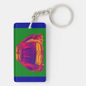 Mercedes Benz 300 SL Convertible Pop Art Schlüsselanhänger (Rückseite)