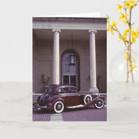 Mercedes Benz 540K Coupe Karte (Gelbe Blume)