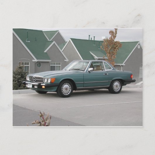 Mercedes-Benz 560 SL Roadster Postkarte (Vorderseite)