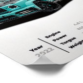 Mercedes-Benz AMG G63 MANSORY Algorithmic Fade Ext Poster (Ecke)