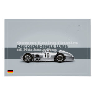Mercedes-Benz at the Nurburgring Poster