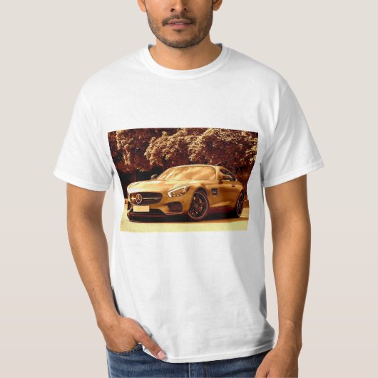 Mercedes Benz Auto Autofahrer in Shirt (Vorderseite)