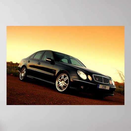 Mercedes Benz E55 AMG Poster (Vorne)