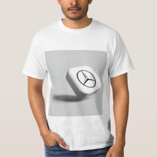 Mercedes Benz Logo T Shirt für Männer (Vorderseite)