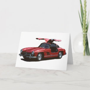 Mercedes Benz SLR300 Gullwing Poster Karte