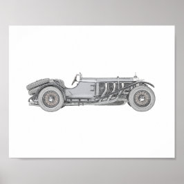 Mercedes-Benz SSK 1928 Poster