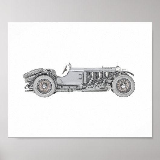 Mercedes-Benz SSK 1928 Poster (Vorne)
