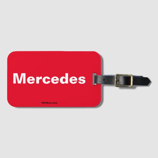 Mercedes-Gepäcktag Gepäckanhänger (Vorderseite (Horizontal))