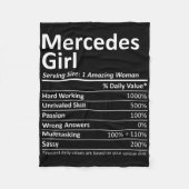 Mercedes Girl Tx Texas Funny City Zuhause Roots Us Fleecedecke (Vorderseite)