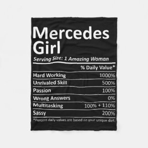 Mercedes Girl Tx Texas Funny City Zuhause Roots Us Fleecedecke