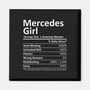 Mercedes Girl Tx Texas Funny City Zuhause Roots Us Magnet