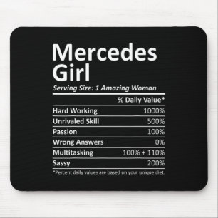 Mercedes Girl Tx Texas Funny City Zuhause Roots Us Mousepad
