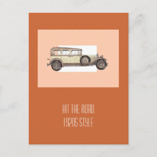 Mercedes Limousine der 1920er Postkarte