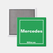 Mercedes-Magnet Magnet (Vorderseite/Rückseite)